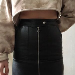ONLY real leather skirt (size 6/8)